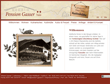 Tablet Screenshot of pension-gasser.it